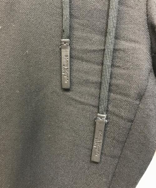 Maison Margiela（メゾンマルジェラ）Maison Margiela (メゾンマルジェラ) ウールフランネルドローストリングパンツ ブラック サイズ:46の古着・服飾アイテム