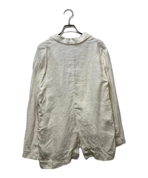 Spick and Span（スピック＆スパン）Spick and Span (スピック＆スパン) リネンテーラードジャケット ホワイト サイズ:34の古着・服飾アイテム