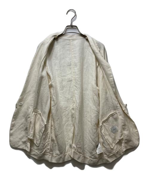 Spick and Span（スピック＆スパン）Spick and Span (スピック＆スパン) リネンテーラードジャケット ホワイト サイズ:34の古着・服飾アイテム