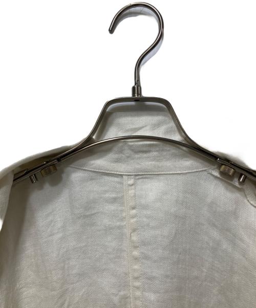 Spick and Span（スピック＆スパン）Spick and Span (スピック＆スパン) リネンテーラードジャケット ホワイト サイズ:34の古着・服飾アイテム