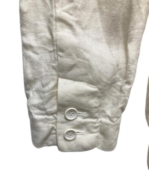 Spick and Span（スピック＆スパン）Spick and Span (スピック＆スパン) リネンテーラードジャケット ホワイト サイズ:34の古着・服飾アイテム