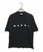 MARNIマルニ）の古着「ロゴｔシャツ」｜ブラック