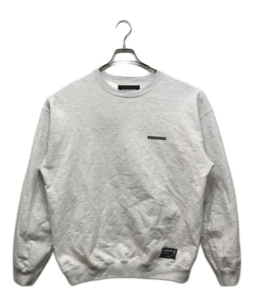 NEIGHBORHOOD（ネイバーフッド）NEIGHBORHOOD (ネイバーフッド) STAPLE SWEAT SHIRT LS グレー サイズ:Lの古着・服飾アイテム