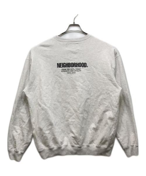 NEIGHBORHOOD（ネイバーフッド）NEIGHBORHOOD (ネイバーフッド) STAPLE SWEAT SHIRT LS グレー サイズ:Lの古着・服飾アイテム