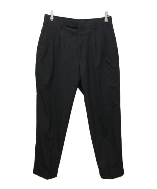 COMOLI（コモリ）COMOLI (コモリ) ウール 2タックパンツ ブラック サイズ:2の古着・服飾アイテム