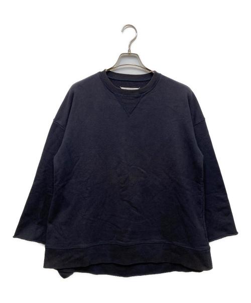 Maison Margiela（メゾンマルジェラ）Maison Margiela (メゾンマルジェラ) オーバーサイズスウェットシャツ ネイビー サイズ:XSの古着・服飾アイテム