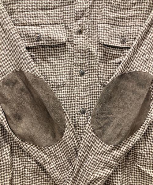RALPH LAUREN（ラルフローレン）RALPH LAUREN (ラルフローレン) エルボーパッチ チェックシャツ ブラウン サイズ:０の古着・服飾アイテム