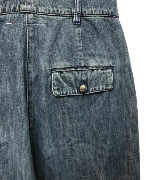 MM6 Maison Margiela（エムエムシックスメゾンマルジェラ）MM6 Maison Margiela (エムエムシックスメゾンマルジェラ) ワイドデニムパンツ インディゴ サイズ:38の古着・服飾アイテム