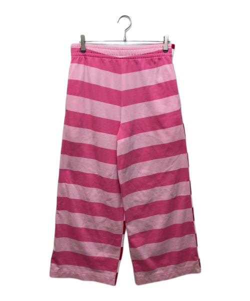 TSTS（ティーエスティーエス）TSTS (ティーエスティーエス) G.F.G.S (ジーエフジーエス) DOUBLE SIDED STRIPED TROUSERS ピンク×レッド サイズ:Sの古着・服飾アイテム