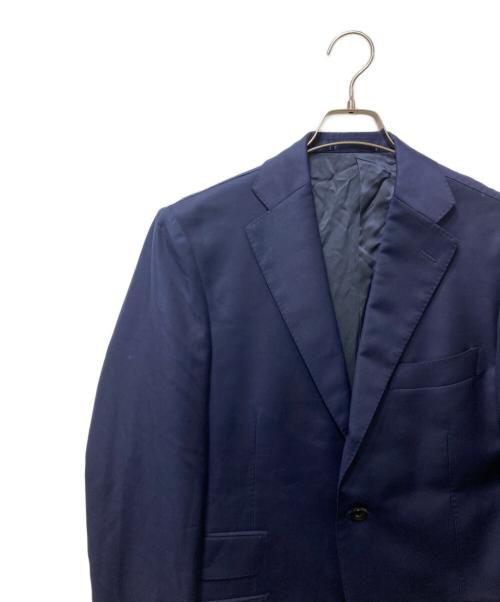 RING JACKET（リングジャケット）RING JACKET (リングジャケット) Ermenegildo Zegna (エルメネジルド・ゼニア) テーラードジャケット ネイビー サイズ:FREEの古着・服飾アイテム