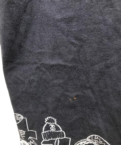 stussy（ステューシー）stussy (ステューシー) プリントTシャツ ネイビー サイズ:Lの古着・服飾アイテム
