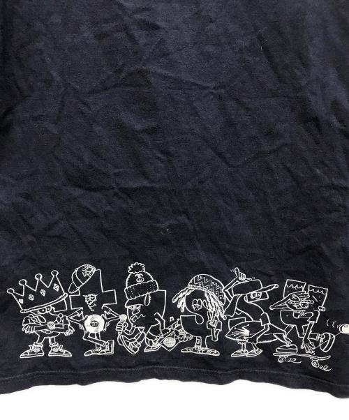 stussy（ステューシー）stussy (ステューシー) プリントTシャツ ネイビー サイズ:Lの古着・服飾アイテム