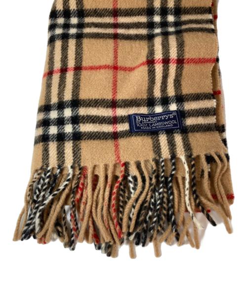 Burberry's（バーバリーズ）Burberry's (バーバリーズ) ノバチェックマフラー　イングランド製 ベージュの古着・服飾アイテム