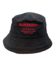 BURBERRY LONDON（バーバリーロンドン）の古着「ホースフェリーモチーフ バケットハット」｜ブラック