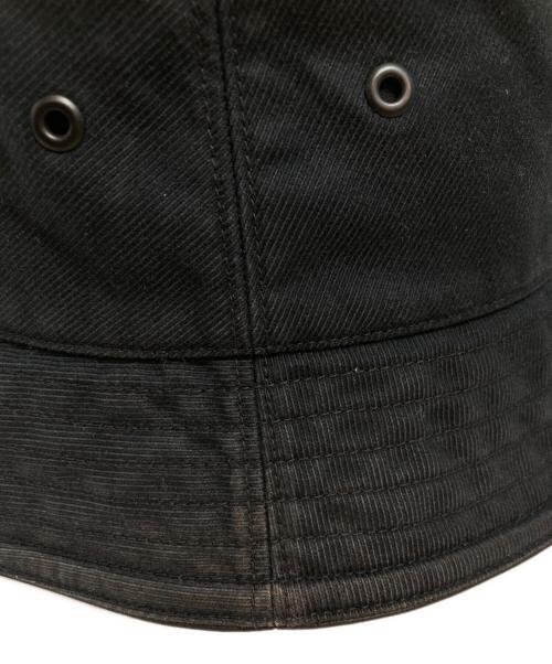 BURBERRY LONDON（バーバリーロンドン）BURBERRY LONDON (バーバリーロンドン) ホースフェリーモチーフ バケットハット ブラック サイズ:ＸＬの古着・服飾アイテム
