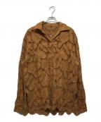 Ameriアメリ）の古着「VINTAGE LIKE CODE LACE SHIRT」｜ブラウン