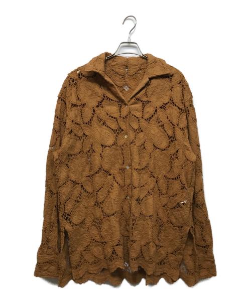 Ameri（アメリ）AMERI (アメリ) VINTAGE LIKE CODE LACE SHIRT ブラウン サイズ:freeの古着・服飾アイテム