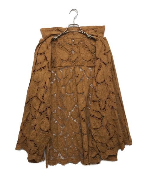 Ameri（アメリ）AMERI (アメリ) VINTAGE LIKE CODE LACE SHIRT ブラウン サイズ:freeの古着・服飾アイテム