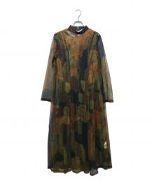 Ameri（アメリ）の古着「ジプシーアートドレス」｜カーキ