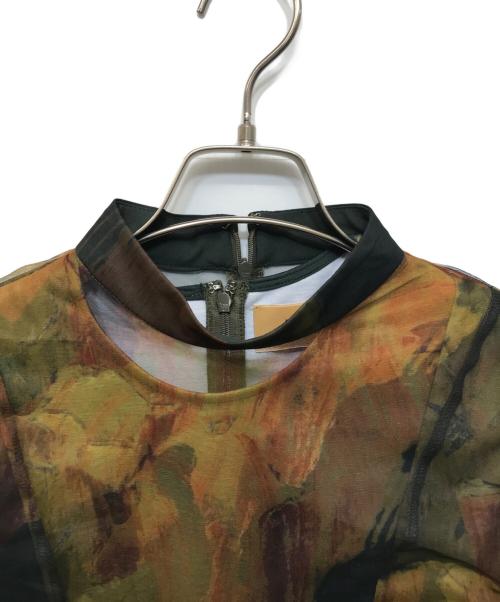 Ameri（アメリ）AMERI (アメリ) ジプシーアートドレス カーキ サイズ:Mの古着・服飾アイテム