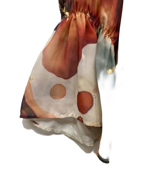 Ameri（アメリ）AMERI (アメリ) UNDRESSED AMELIA INK ART DRESS ベージュ サイズ:Mの古着・服飾アイテム