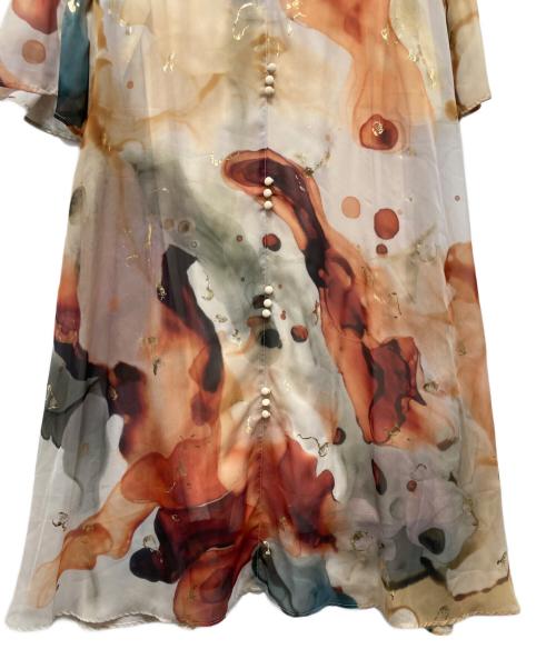 Ameri（アメリ）AMERI (アメリ) UNDRESSED AMELIA INK ART DRESS ベージュ サイズ:Mの古着・服飾アイテム