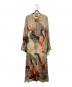 AMERI（アメリ）の古着「UNDRESSED AMELIA INK ART DRESS」｜ベージュ