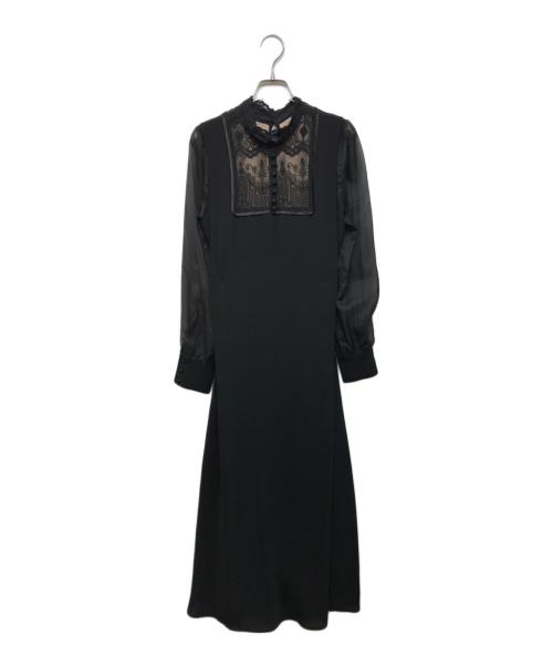 Ameri（アメリ）AMERI (アメリ) 2WAY SCOOP OUT LACE DRESS ブラック サイズ:Mの古着・服飾アイテム