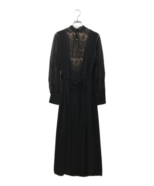 Ameri（アメリ）AMERI (アメリ) 2WAY SCOOP OUT LACE DRESS ブラック サイズ:Mの古着・服飾アイテム