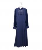 Ameriアメリ）の古着「2WAY SCOOP OUT LACE DRESS」｜ブルー