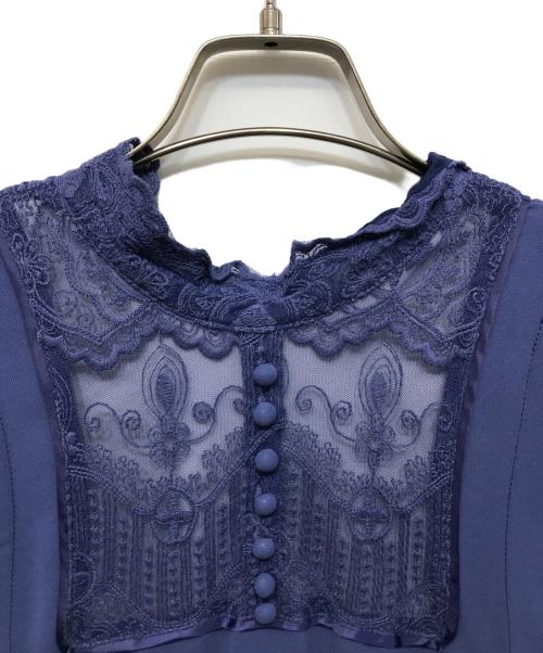 Ameri（アメリ）Ameri (アメリ) 2WAY SCOOP OUT LACE DRESS ブルー サイズ:Mの古着・服飾アイテム