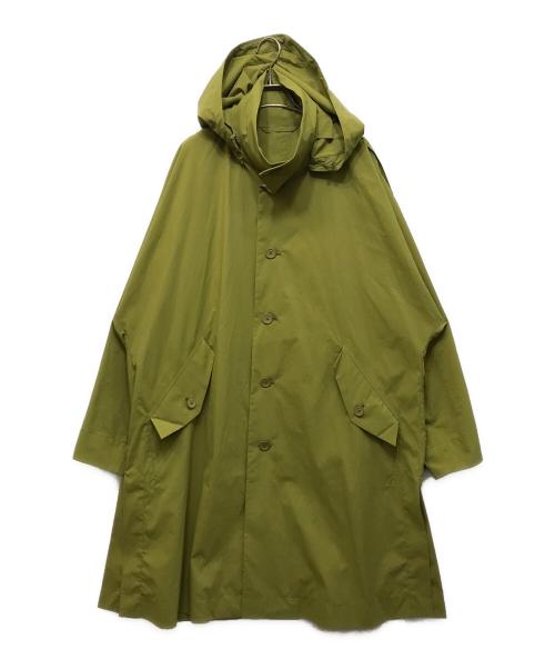 HOMME PLISSE ISSEY MIYAKE（オム プリッセ イッセイ ミヤケ）HOMME PLISSE ISSEY MIYAKE (オム プリッセ イッセイ ミヤケ) FLIP COAT グリーン サイズ:3の古着・服飾アイテム