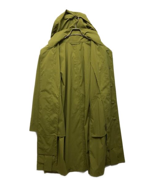 HOMME PLISSE ISSEY MIYAKE（オム プリッセ イッセイ ミヤケ）HOMME PLISSE ISSEY MIYAKE (オム プリッセ イッセイ ミヤケ) FLIP COAT グリーン サイズ:3の古着・服飾アイテム