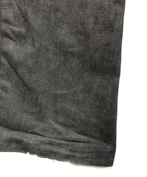 ORIMI（オリミ）ORIMI (オリミ) ZIPPY PAW DENIM TROUSER 25SS ブラック サイズ:2の古着・服飾アイテム