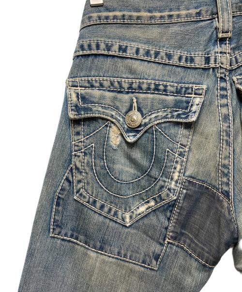 TRUE RELIGION（トゥルー レリジョン）TRUE RELIGION (トゥルー レリジョン) パッチワーク ローライズ デニム インディゴ サイズ:30/33の古着・服飾アイテム