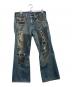 TRUE RELIGION（トゥルー レリジョン）の古着「パッチワーク ローライズ デニム」｜インディゴ