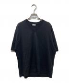 crepusculeクレプスキュール）の古着「Washi V/N Knit T-shirt」｜ブラック