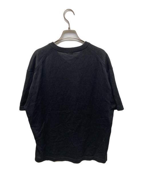 crepuscule（クレプスキュール）crepuscule (クレプスキュール) Washi V/N Knit T-shirt ブラック サイズ:1の古着・服飾アイテム