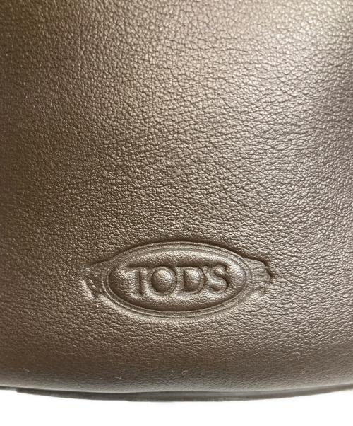 TOD'S（トッズ）TOD'S (トッズ) マゼンタレザーバケットバッグスモール ブラウンの古着・服飾アイテム