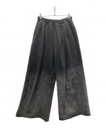 ADRER（アドラー）の古着「ヘビーウェイト2タックスウェットパンツ/Heavy Weight Two tuck Sweat Pants」｜ブラック