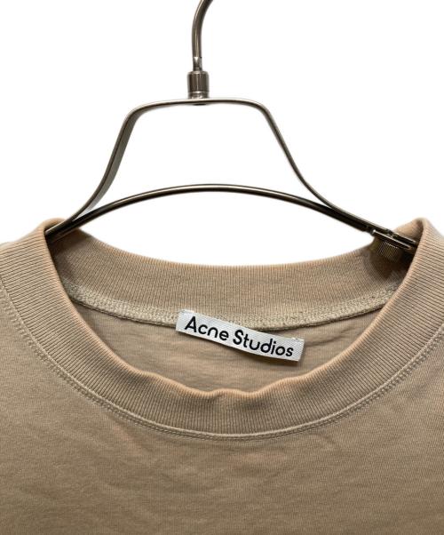Acne studios（アクネ ストゥディオズ）ACNE STUDIOS (アクネ ストゥディオズ) ロゴＴシャツ ベージュ サイズ:Mの古着・服飾アイテム