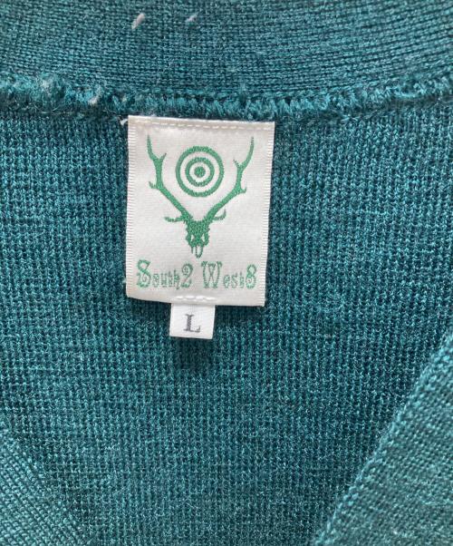 South2 West8（サウスツー ウエストエイト）South2 West8 (サウスツー ウエストエイト) カーディガン グリーン サイズ:Lの古着・服飾アイテム