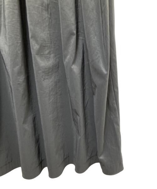 BALLSEY（ボールジィ）BALLSEY (ボールジィ) コットンジャージーコンビ シャーリングワンピース グレー サイズ:36の古着・服飾アイテム