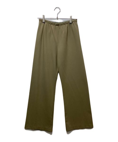 qualite（カリテ）qualite (カリテ) 2WAYバックピーチセミフレアパンツ ベージュ サイズ:40の古着・服飾アイテム