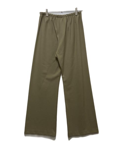 qualite（カリテ）qualite (カリテ) 2WAYバックピーチセミフレアパンツ ベージュ サイズ:40の古着・服飾アイテム