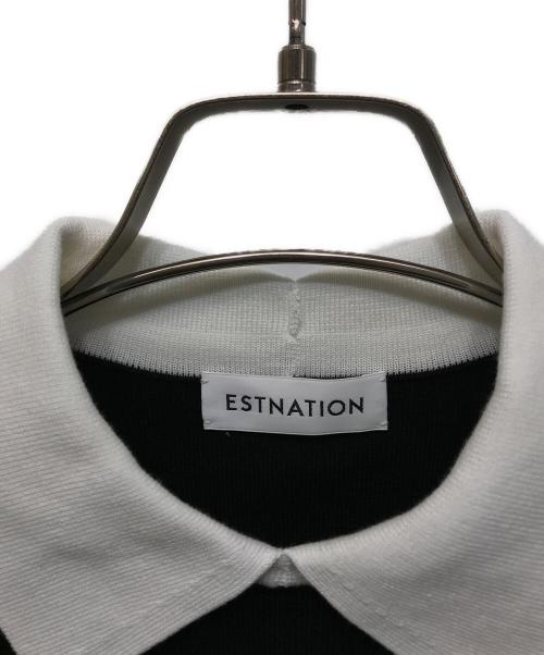 ESTNATION（エストネーション）ESTNATION (エストネーション) 襟付きニット ブラック サイズ:Freeの古着・服飾アイテム