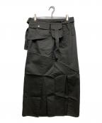 VIAVANDAヴィアヴァンダ）の古着「BELT BAG 2WAY LONG SKIRT」｜グレー
