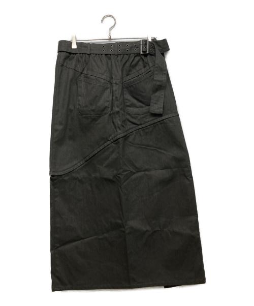 VIAVANDA（ヴィアヴァンダ）VIAVANDA (ヴィアヴァンダ) BELT BAG 2WAY LONG SKIRT グレー サイズ:FREE 未使用品の古着・服飾アイテム