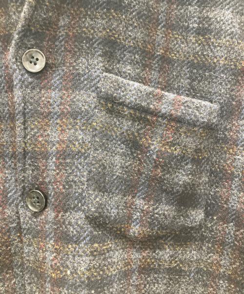PALMES（パームス）palmes (パームス) Rocco Overshirt ブラック サイズ:50の古着・服飾アイテム