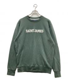 SAINT JAMES（セントジェームス）の古着「フロッキーロゴスウェット」｜グリーン